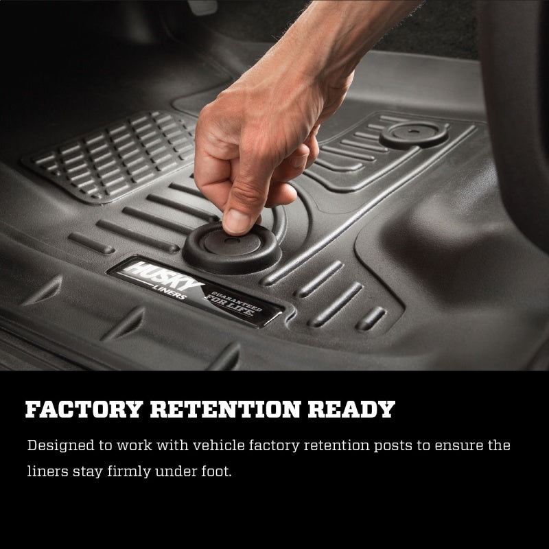 Husky Liners 14 Chevrolet Silverado/GMC Sierra WeatherBeater Black Front & 2nd Seat 98231 Photo - Mounted