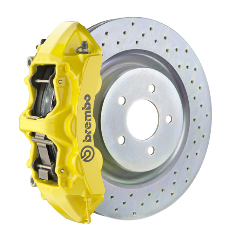 Brembo 10-15 Camaro V6 Front GT BBK 6 Piston Cast 355x32 1pc Rotor Drilled- Yellow 1N4.8001A5 1N4.8001A5 Photo - Primary