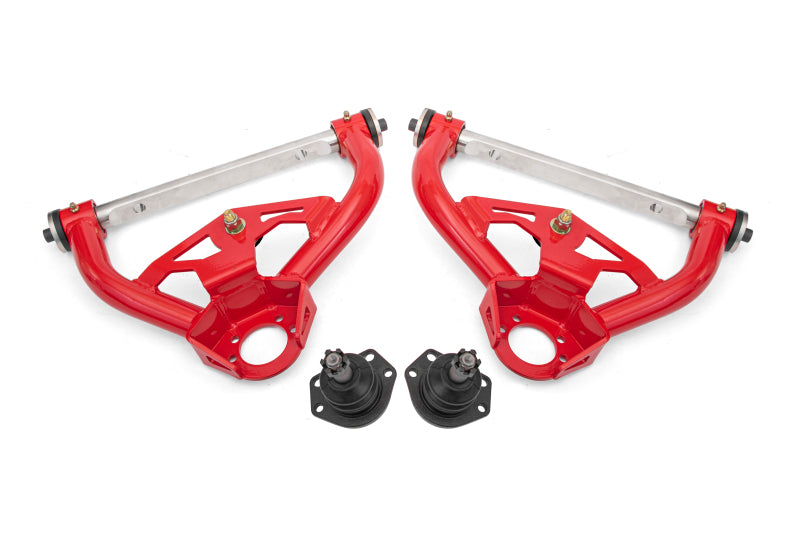 BMR Suspension BMR 78-87 GM G-Body Non-Adjustable Upper A-Arms Delrin Std Ball Joint - Red AAU461R AAU461R Photo - Primary