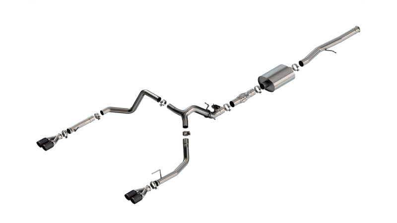 Borla 2024 Chevy Silverado 1500 6.2L V8 ATAK Catback Exhaust w/ Simulator - CF Black Anodized 140997CFBA 140997CFBA Photo - Primary