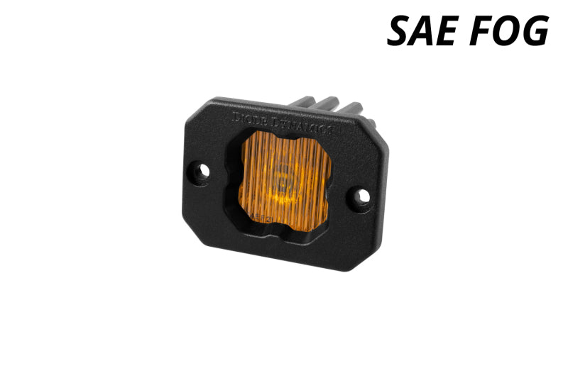 Diode Dynamics Stage Series C1 LED Pod - Yellow SAE Fog Flush ABL Each DD6851S DD6851S User 1