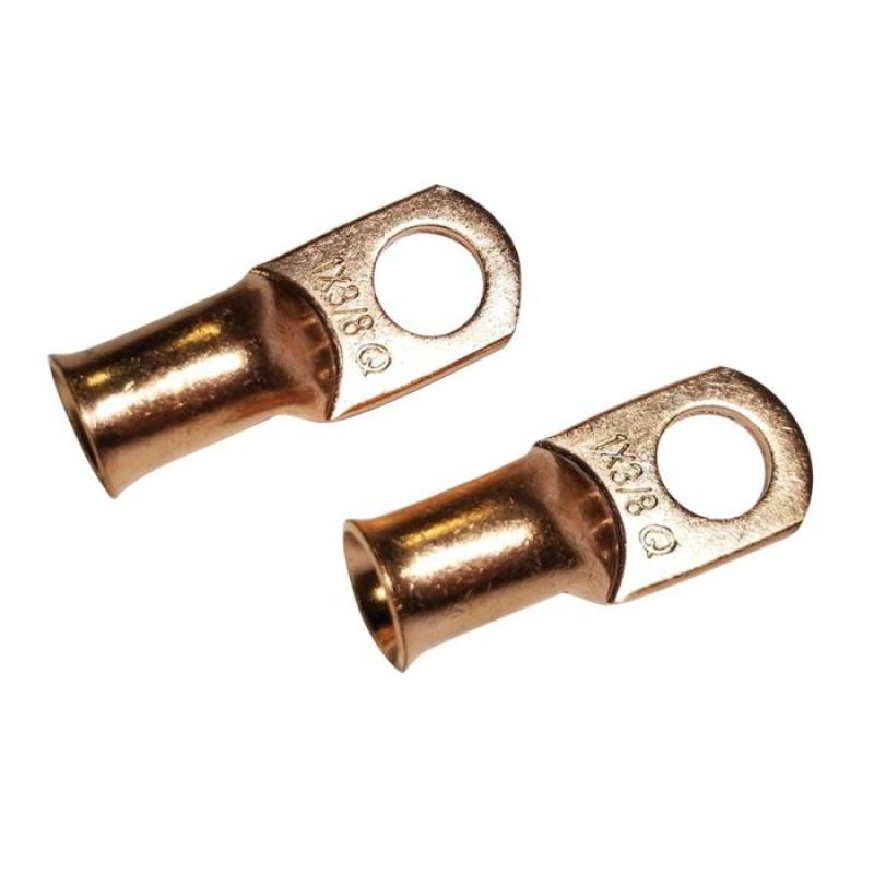 Moroso Solder End For 1 GA Wire 3/8 Dia Stud Battery Cable Terminal Kit (2 Pack) 74177 74177 User 1