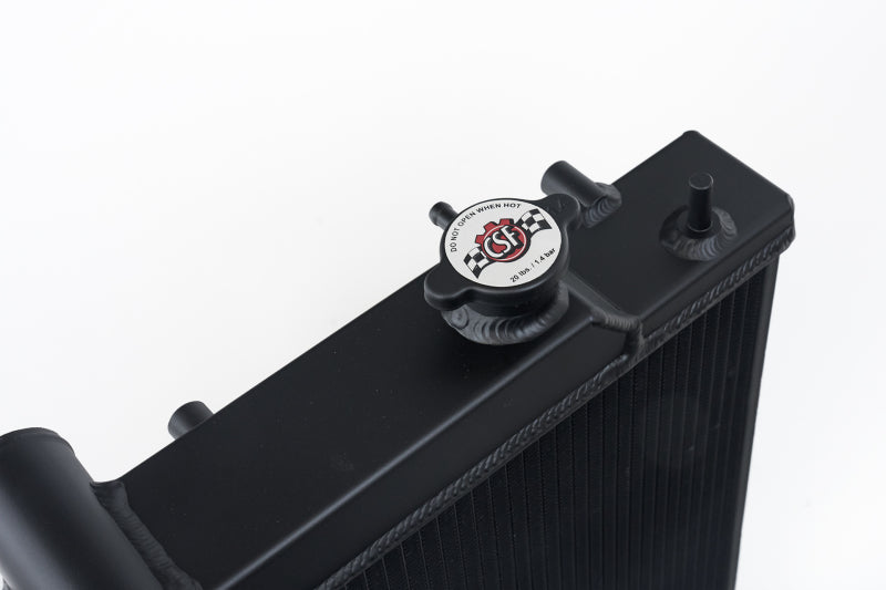 CSF 08-21 Subaru WRX/STI 2-Row 42mm Race-Spec All Aluminum Radiator - Black 7095B 7095B Photo - Close Up