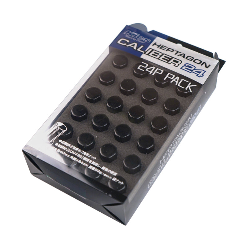 Project Kics 12X1.50 Caliber 24 6H Lug Nut Set (24 pcs) - Black KHPC01K24 KHPC01K24 User 1