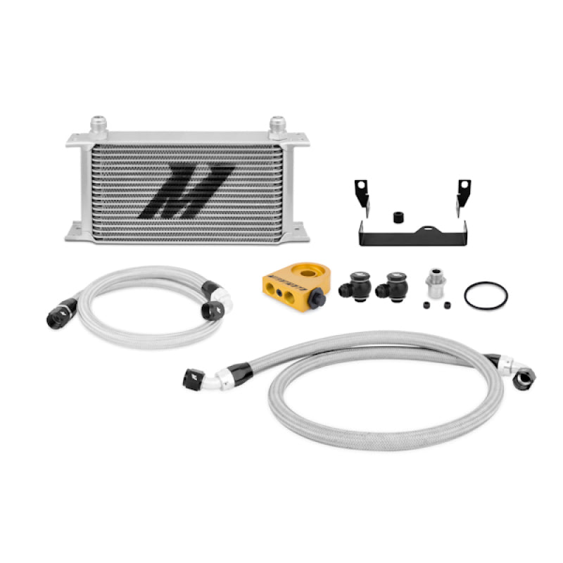 Mishimoto Thermostatic Oil Cooler Kit Silver Thermostatic 06-07 Subaru WRX/STi MMOC-WRX-06T Photo - Primary