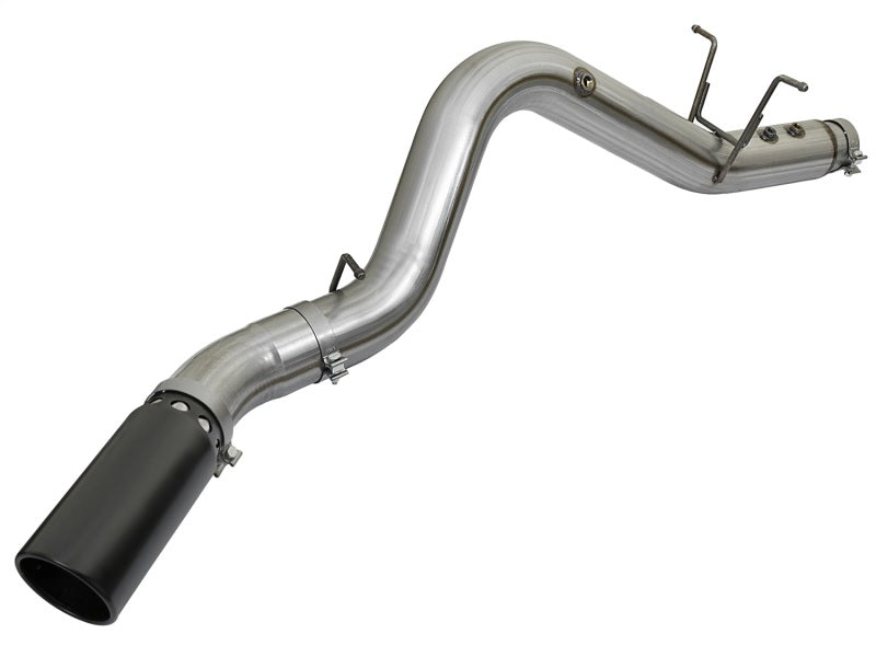 aFe Large Bore-HD 4" DPF-Back Exhaust 2017 GM Diesel Trucks V8 6.6L 49-44085-B Photo - Unmounted