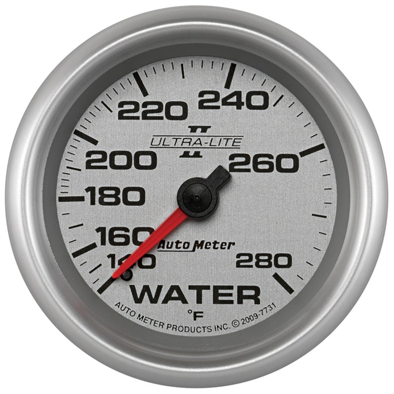 Autometer Gauge, Water Temp, 2 5/8", 140-280 Deg. F, Mechanical, Ultra-Lite II 7731 Photo - Primary