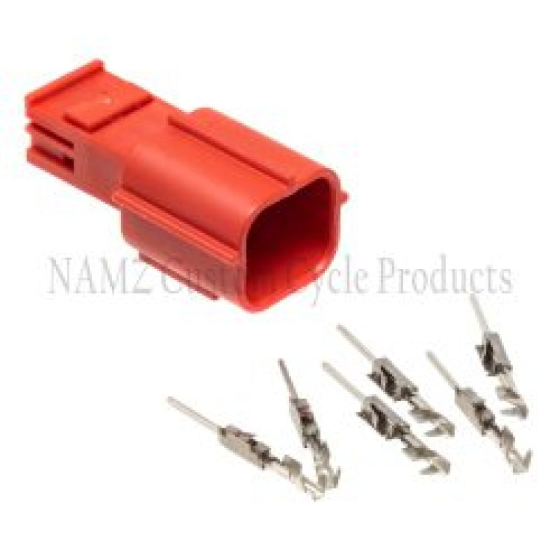 NAMZ 21-23 HD Mating 6-Position Male Red Connector & Terminal Kit for OBD-II N-OBD-II N-OBD-II Photo - Primary