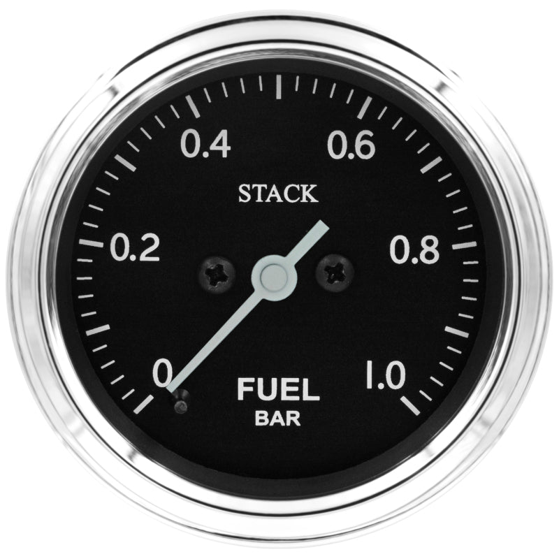 Autometer Stack 52mm 0-1 Bar M10 Male Pro Stepper Motor Fuel Pressure Gauge - Classic ST3303C ST3303C Photo - Primary