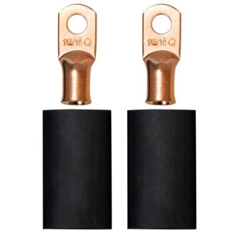 Moroso 5/16in Dia Stud 1 GA Wire Crimp/Solder Battery Cable Terminal Kit (2 Pack) 74165 74165 User 1