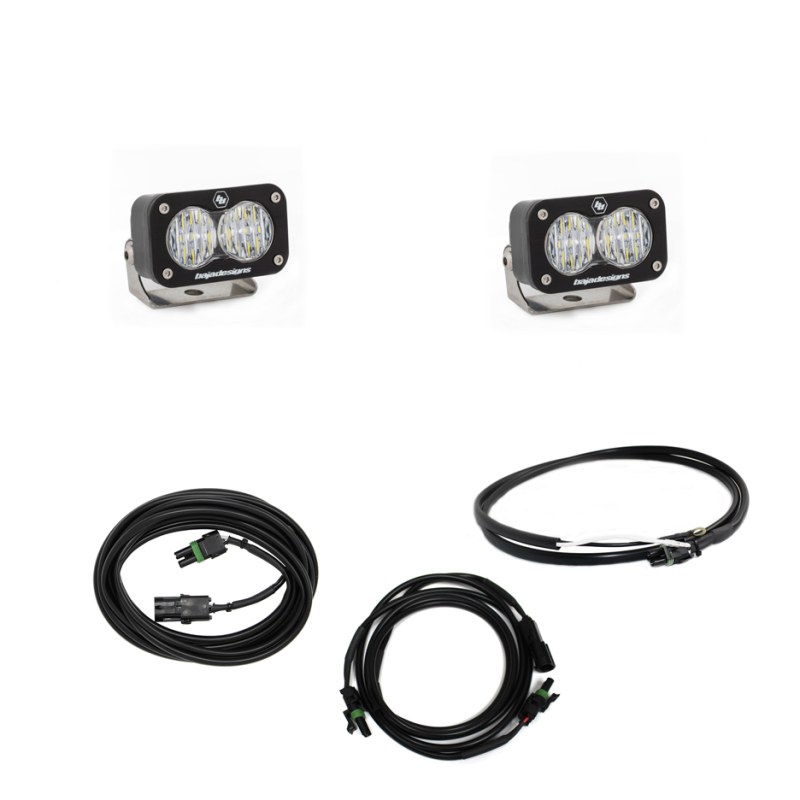 Baja Designs Jeep JL LED Light Kit Reverse Kit w/ Upfitter Dual S2 Sport w/C 447651UP 447651UP User 1