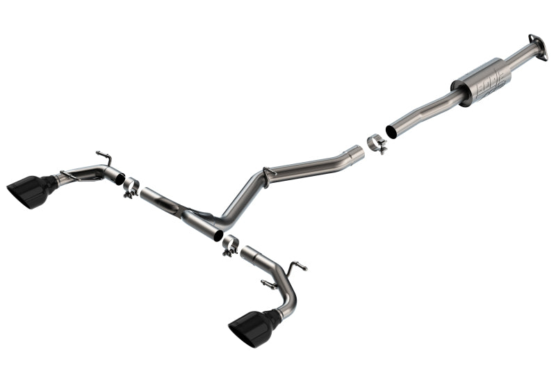 Borla 22-23 Subaru BRZ/Toyota GR86 2.4L RWD AT/MT ATAK Catback Exhaust - Black Chrome Tips 140910BC 140910BC Photo - Primary