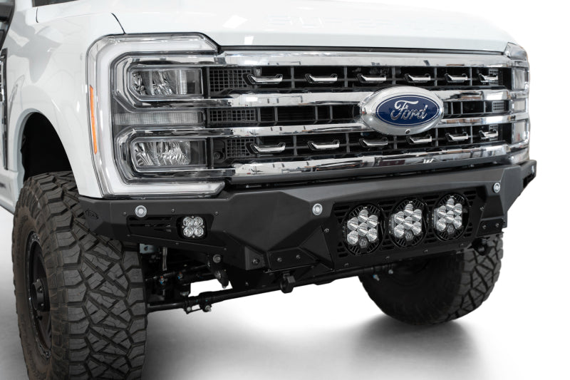 Addictive Desert Designs 2023+ Ford F-250/F-350 Bomber Front Bumper (w/ 3 Baja Designs LP6 Mounts) F810014100103 F810014100103 Photo - Primary