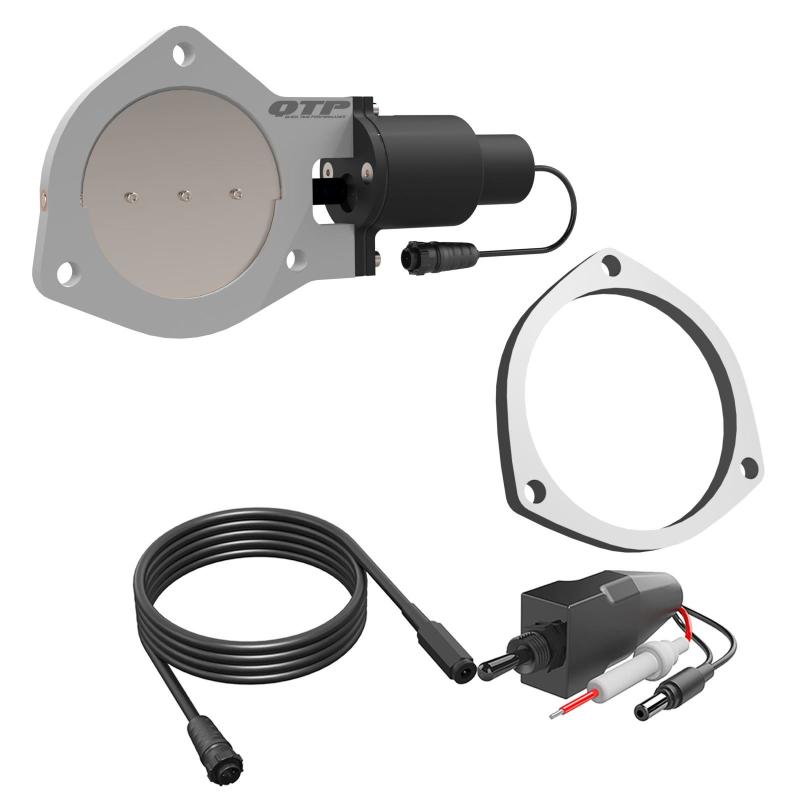 QTP 4in Bolt-On QTEC Electric Cutout Valve w/Flange - Single QTEC40F QTEC40F Photo - Primary