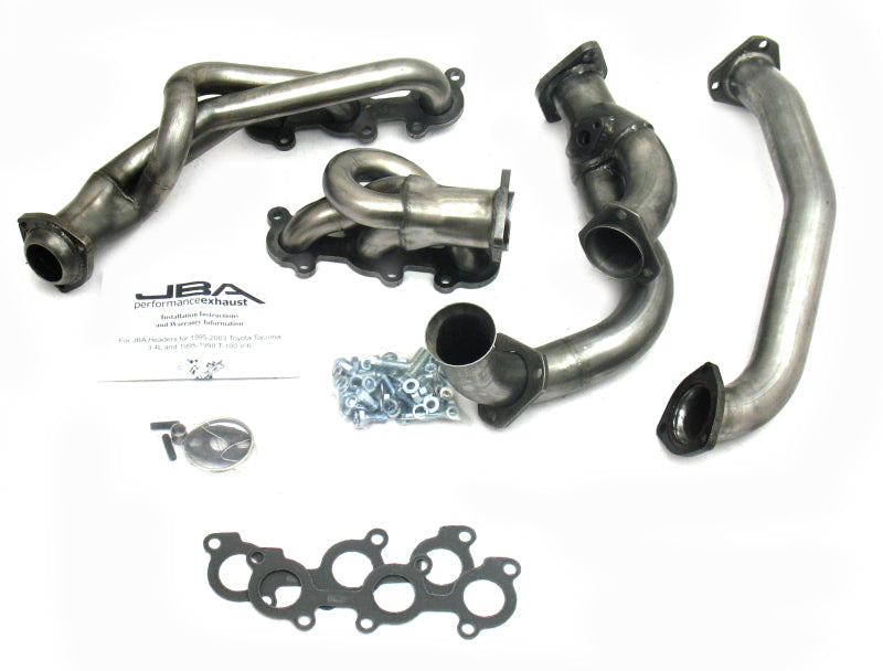 JBA 95-00 Toyota 3.4L V6 w/o EGR 1-1/2in Primary Raw 409SS Cat4Ward Header 2032S-1 2032S-1 Photo - Primary