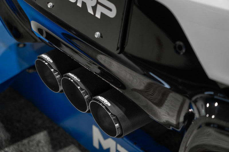 MBRP 2024+ Acura Integra Type-S Armor Pro 3in Active Profile Catback Exhaust - Carbon Fiber Tips S49043CF S49043CF Photo - Close Up