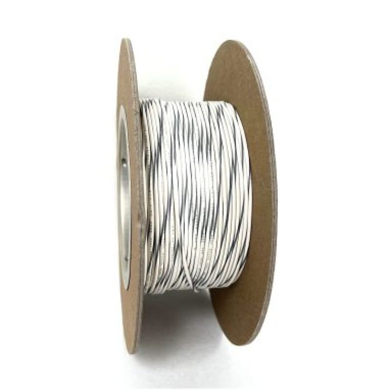 NAMZ OEM Color Primary Wire 100ft. Spool 20g - White/Gray Stripe NWR-98-100-20 NWR-98-100-20 Photo - Primary