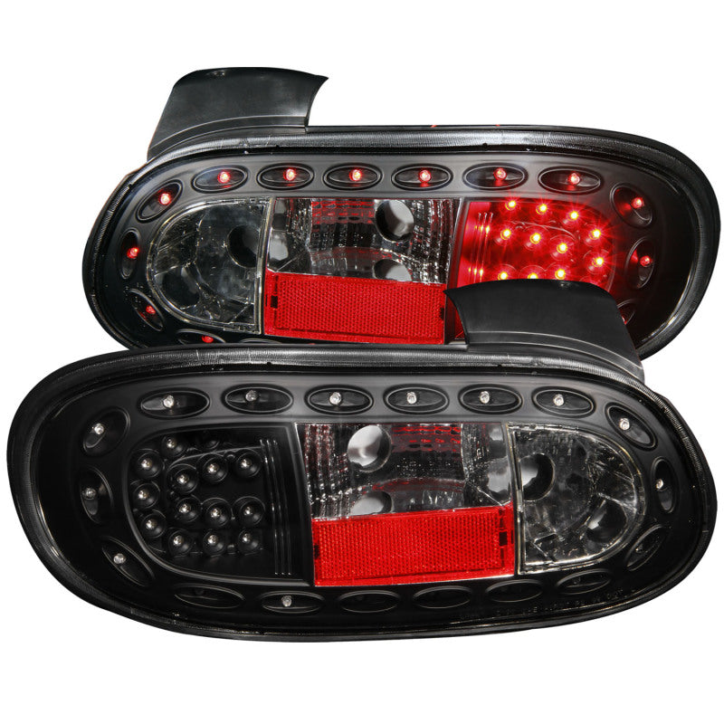 Anzo 1998-2005 Mazda Miata LED Tail lights Black 321212 Photo - Primary