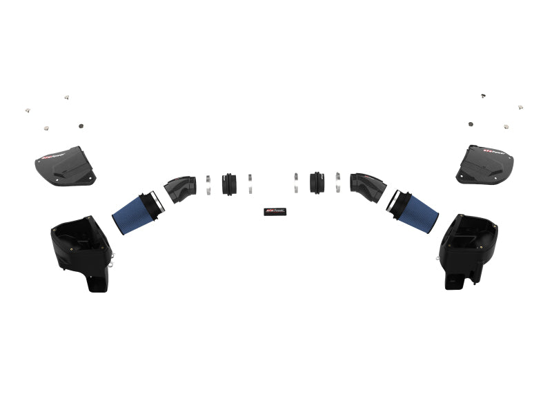 aFe Momentum Black Series Carbon Fiber Pro 5R Air Intake System BMW M5 (F90) 18-19 58-10005R 58-10005R Photo - Unmounted