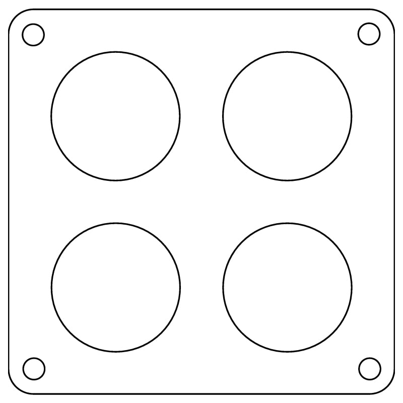Cometic Gasket Cometic Holley 4500 Dominator .047in Fiber Carburetor Gasket - 1.75in Holes - 4-Hole C15239 C15239 Photo - Primary
