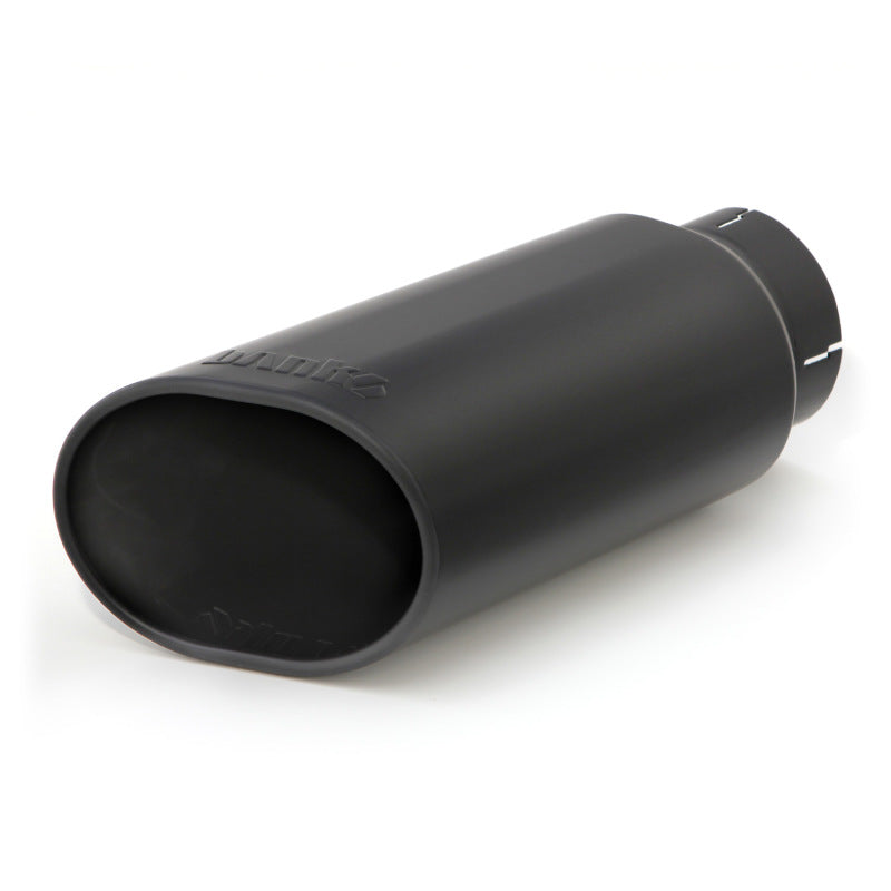 Banks Power Tailpipe Tip Kit - SS Obround Slash Cut - Black - 4in Tube - 5in X 6in X 14in 52927 52927 Photo - Primary