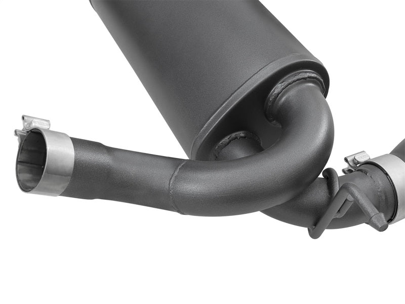 aFe Rebel Series 2.5in 409 Stainless Steel Axle-Back Exhaust System w/ Bla 49-48061-B Photo - Unmounted