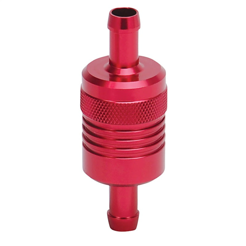 Russell Performance Red Street Fuel Filter (3in Length 1-1/8in diameter 3/8in inlet/outlet) 645130 645130 Photo - Primary