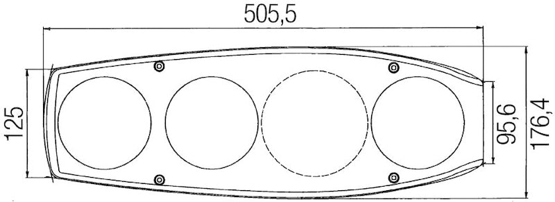 Hella Lamp Srbblzr Smlr Rh Mg12 2Vp (MOQ 10) 341419127 341419127 Technical Drawing