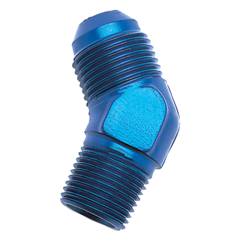Russell -6 AN 45° Flare to Pipe Adapter (Blue Finish) 660100 Photo - Primary