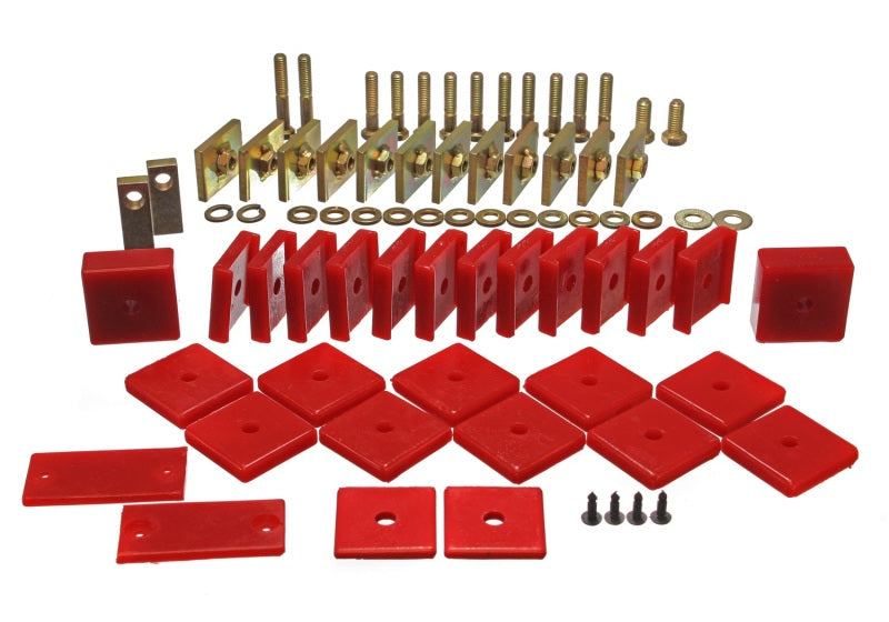Energy Suspension Body Mount Set Red Toyota Land Cruiser All 1969-1978 8.4104R Photo - Primary