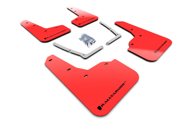 Rally Armor 16-19 Honda Civic Si UR Red Mud Flap w/ Black Logo MF50-UR-RD/BLK MF50-UR-RD/BLK Photo - Primary