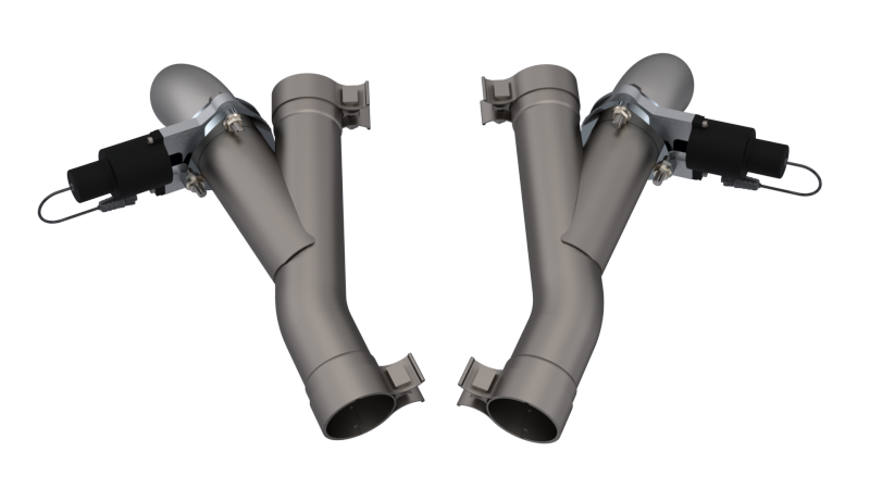 QTP 2018+ Jeep Grand Cherokee Trackhawk 2.75in 304SS Aggressor Cutout Dual Mid Pipes 527112 527112 Photo - Primary