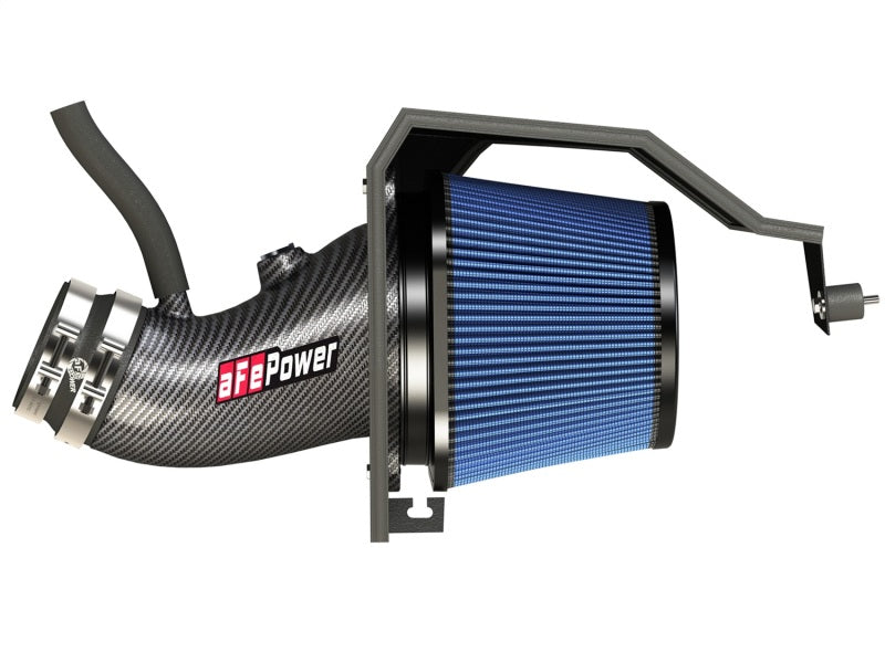 aFe Track Series Carbon Fiber Cold Air Intake System w/Pro 5R Filter Media 54-12172-C Photo - Unmounted