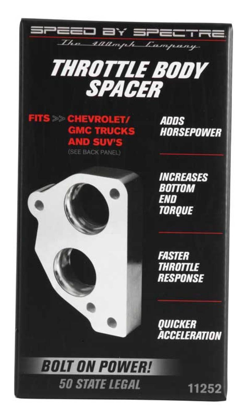 Spectre 86-95 GM 4.3L/5.0L/5.7L Throttle Body Injection Spacer 11252 11252 Photo - in package