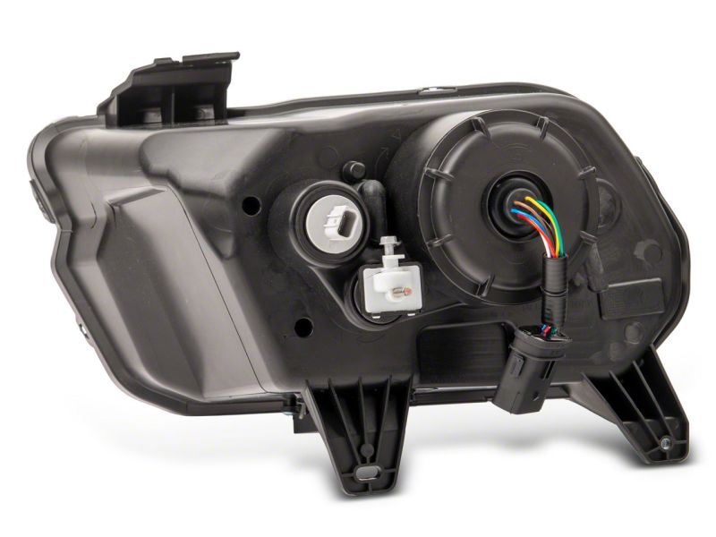 Raxiom 13-14 Ford Mustang LED Projector Headlights SEQL Turn Signals- Blk Housing (Clear Lens) 426686 426686 Photo - Close Up