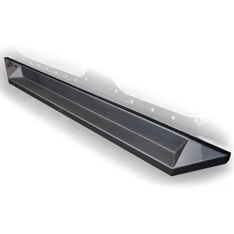DV8 Offroad 07-18 Jeep Wrangler JK Plated Steel Rock Slider Steps - Matte Black (4 Door Only) SRSOTB-10 SRSOTB-10 Photo - Primary