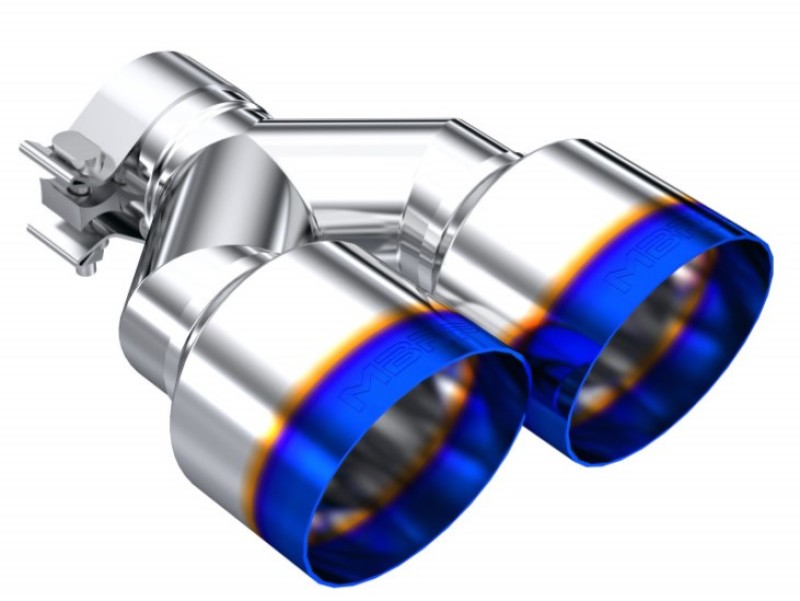 MBRP Burnt End Tip 2.5 ID Dual 4 OD Out 9.5 length Single wall 304 Stainless Steel Driver Side T5178BE T5178BE User 1