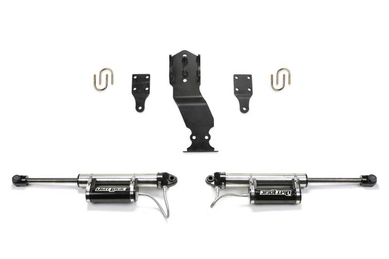 Fabtech 19-20 Ford F450/F550 4WD Dual Steering Stabilizer System w/DL 2.25 Resi Shocks FTS22314 FTS22314 Photo - Primary