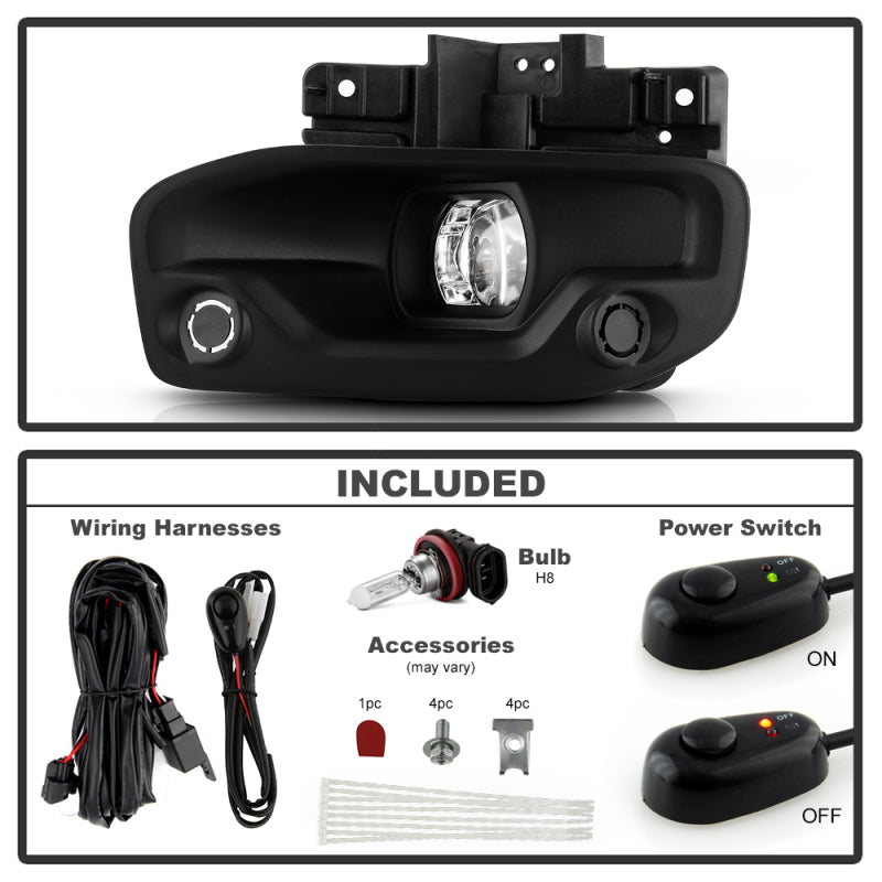 SPYDER 19-22 Dodge Ram 2500/3500 Halogen Only OEM Style Fog Lights w/Universal Switch 9051043 9051043 User 1