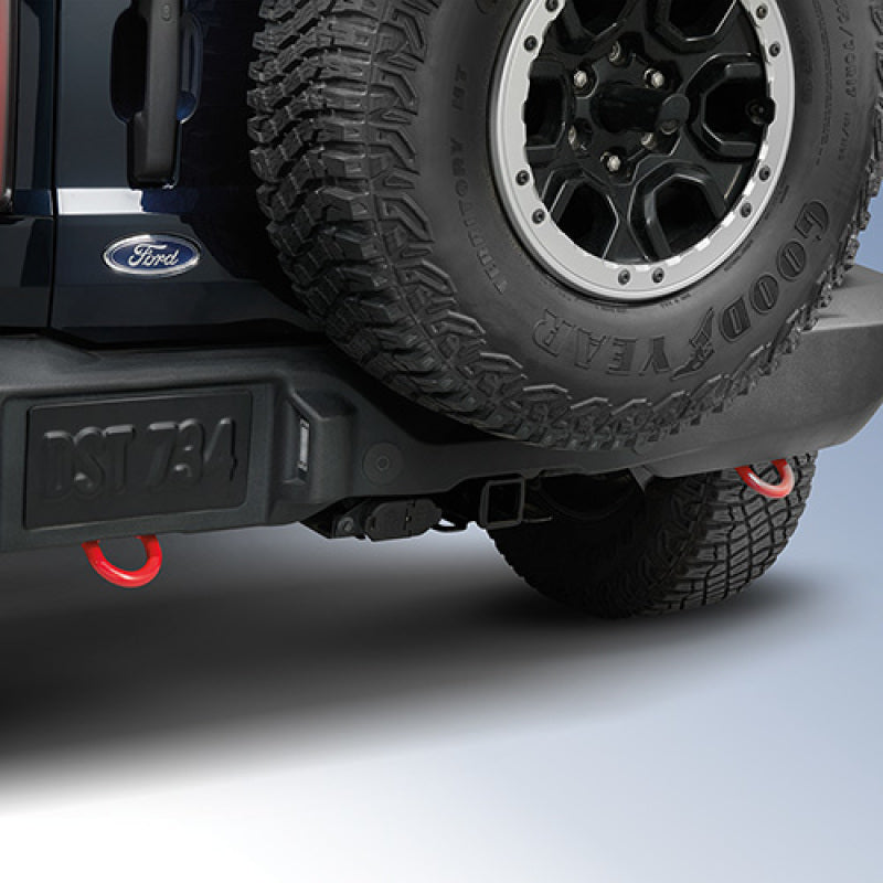 Ford Racing 21-23 Bronco Rear Tow Hook Pair - Red M-18954-BTHR M-18954-BTHR User 1