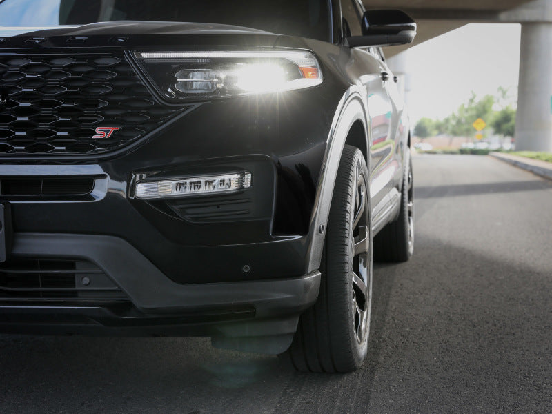 aFe CONTROL Billet Aluminum Wheel Spacers 5x114.3 CB70.5 1.25in - 15-24 Ford Mustang/20-23 Explorer 610-304001-B 610-304001-B Photo - Mounted