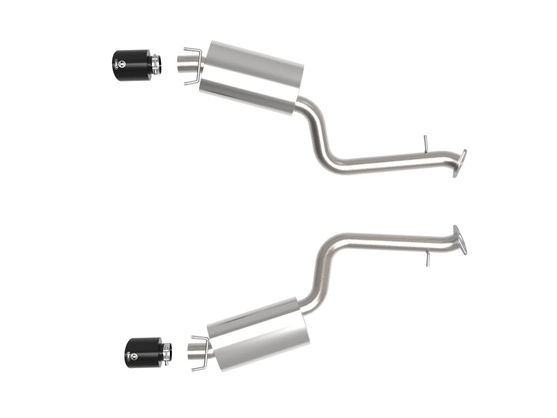 aFe Takeda 14-22 Lexus IS350 V6 2.5in. 304 Stainless Steel Axle-Back Exhaust System w/ Black Tip 49-36060-B 49-36060-B Photo - Unmounted