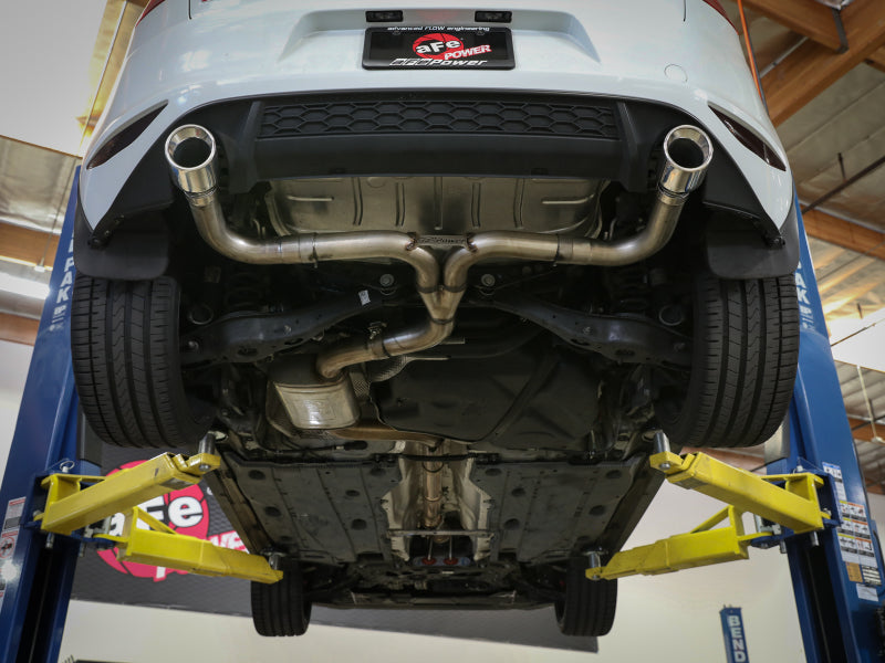 aFe MACHForce XP 3in-2.5in SS Exhaust Cat-Back 15-17 Volkswagen GTI (MKVII) L4-2.0L (t) - Polished 49-36418-P 49-36418-P Photo - Mounted