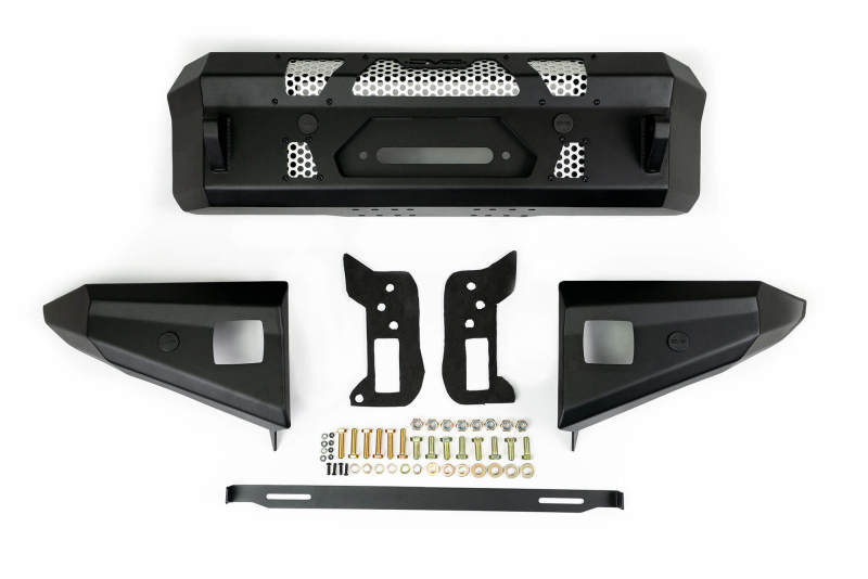 DV8 Offroad 2021+ Ford Bronco Front Bumper Winch Capable w/ Optional Bull Bar/Aux Light Opening FBBR-01 FBBR-01 Photo - Unmounted