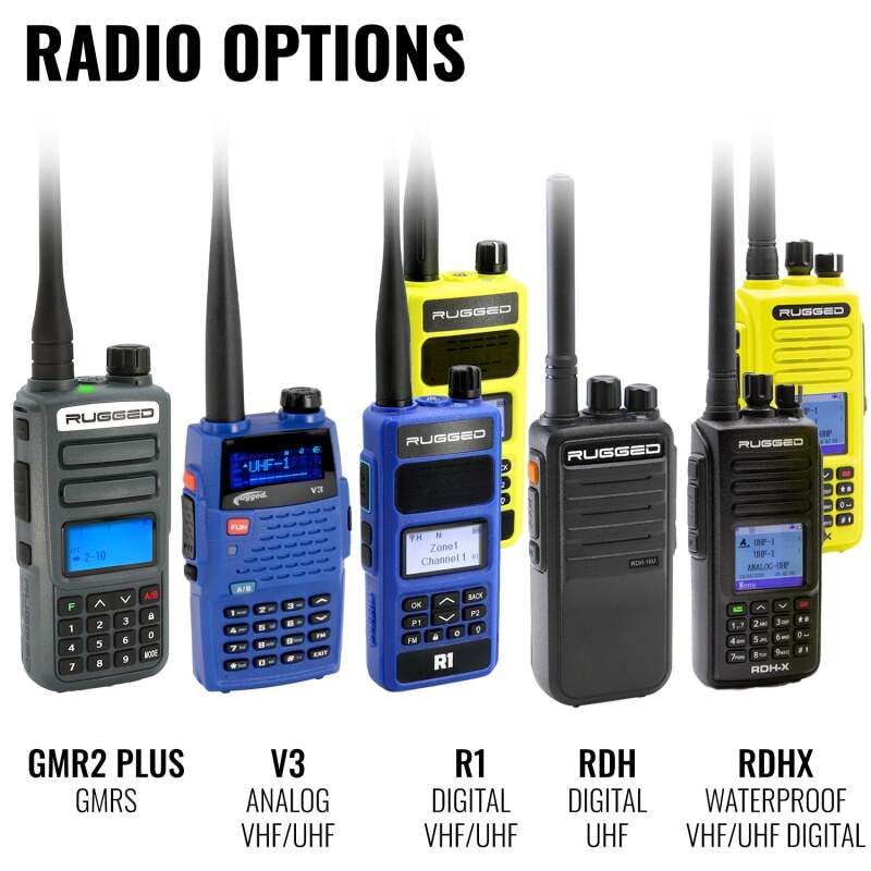 Rugged Radios ENDURO Moto Kit w/ R1 (Blue) - Business Band Radio ENDURO-R1 ENDURO-R1 Photo - Primary