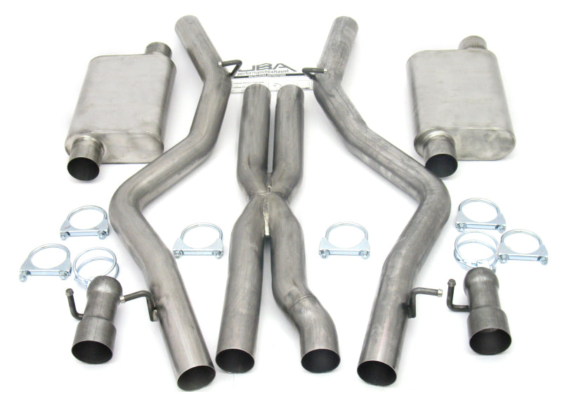 JBA 08-14 Dodge Challenger SRT8 6.1L/6.4L 409SS Dual Rear Exit Cat-Back Exhaust 40-1665 40-1665 Photo - Primary