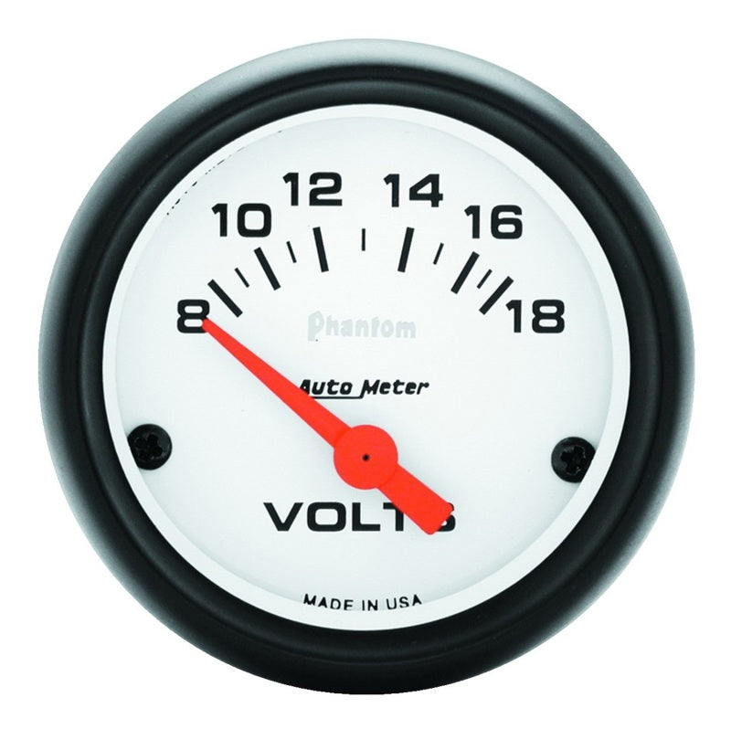 Autometer Gauge, Voltmeter, 2 1/16", 18V, ELEC, Phantom 5791 Photo - Primary