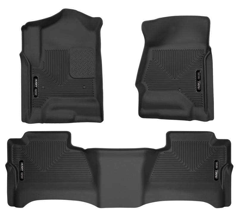 Husky Liners 14 Chevrolet Silverado/GMC Sierra WeatherBeater Black Front & 2nd Seat 98231 Photo - Primary