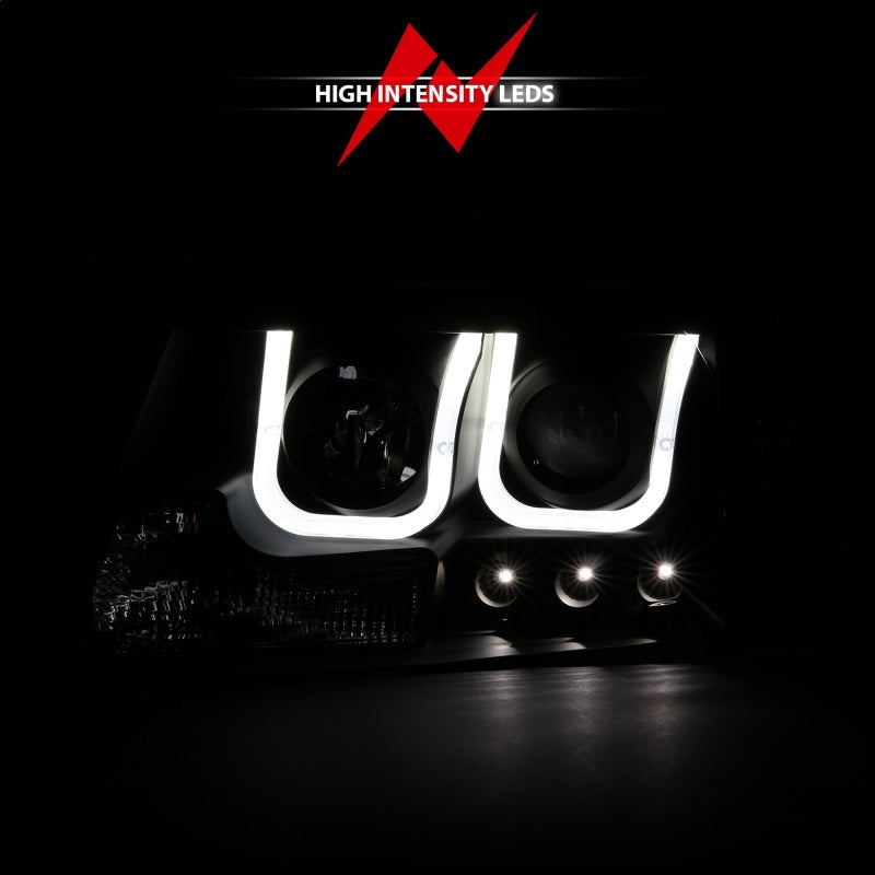 Anzo 2004-2008 Ford F-150 Projector Headlights w/ U-Bar Black 111288 Photo - Unmounted