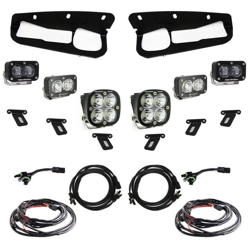 Baja Designs 21-22 Ford Bronco w/Steel Bumper S2 SAE Sportsmen Fog Pocket Light Kit - Clear 448174 448174 User 1